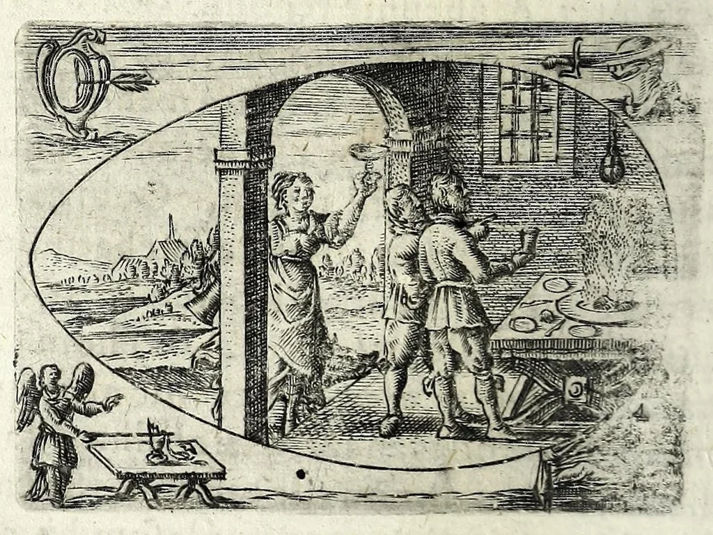 An illustration from Ova Paschalia sacro emblemate inscripta descriptaq[ue], 1635, leaf 468