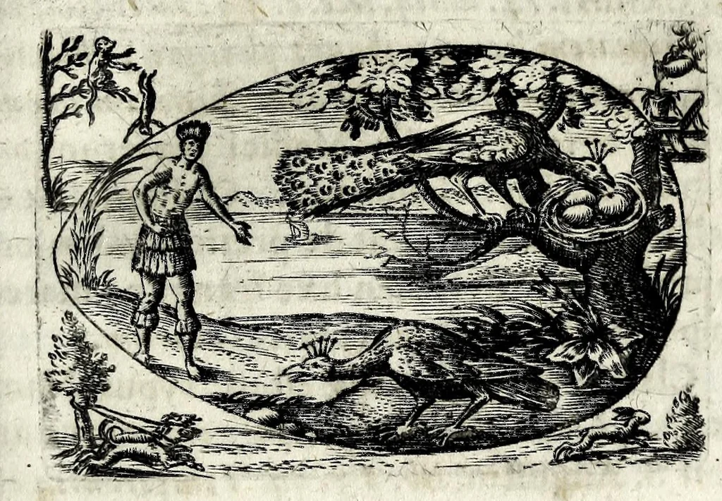 An illustration from Ova Paschalia sacro emblemate inscripta descriptaq[ue], 1635, leaf 483