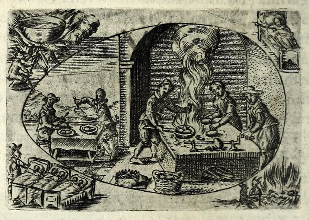 An illustration from Ova Paschalia sacro emblemate inscripta descriptaq[ue], 1635, leaf 610