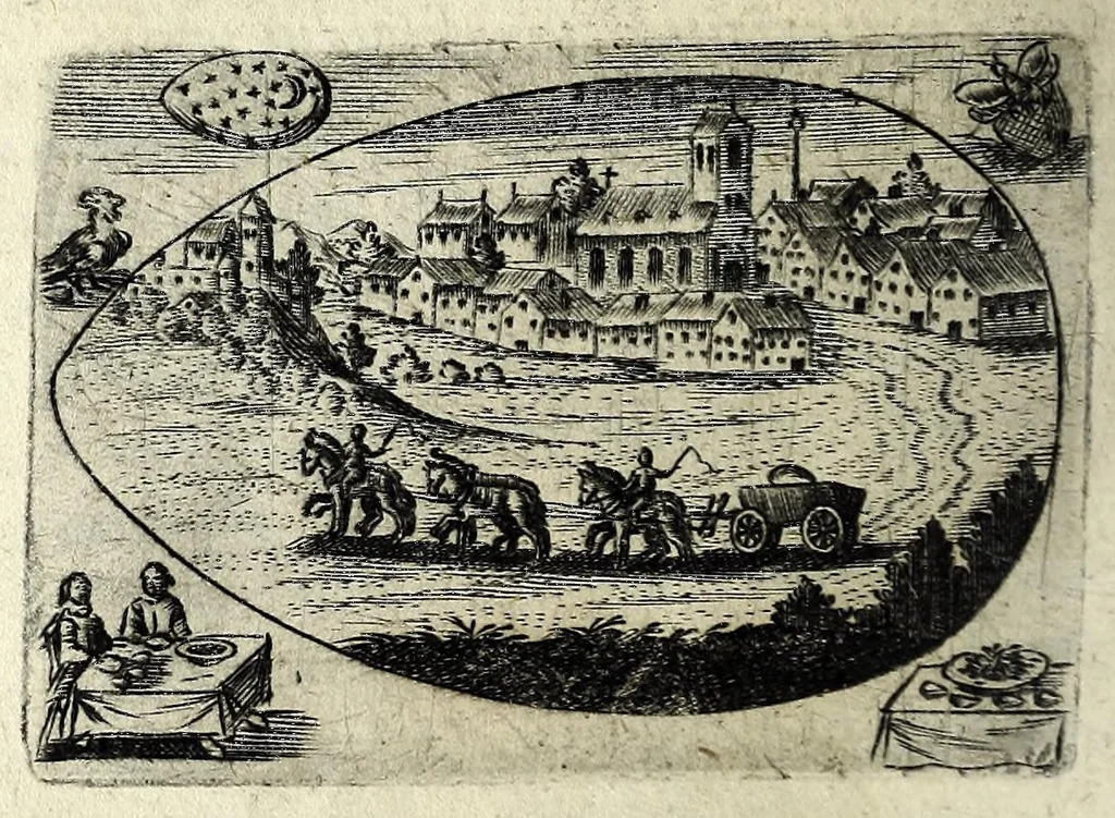 An illustration from Ova Paschalia sacro emblemate inscripta descriptaq[ue], 1635, leaf 624