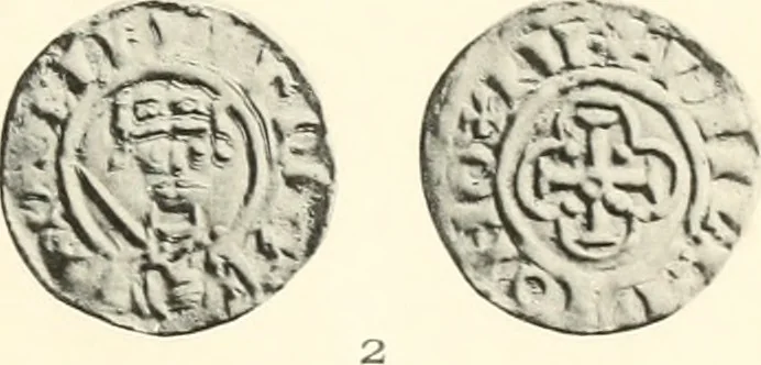 An illustration from Oxford silver pennies from A.D.925-A.D.1272, 1904, leaf 170