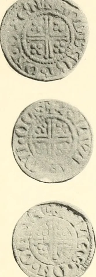 An illustration from Oxford silver pennies from A.D.925-A.D.1272, 1904, leaf 174