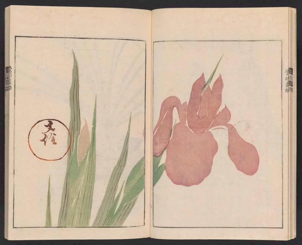 An illustration from Ōson fuga [i.e. gafu], 1817, leaf 11