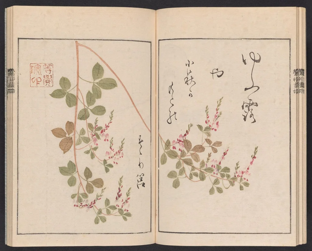 An illustration from Ōson fuga [i.e. gafu], 1817, leaf 17
