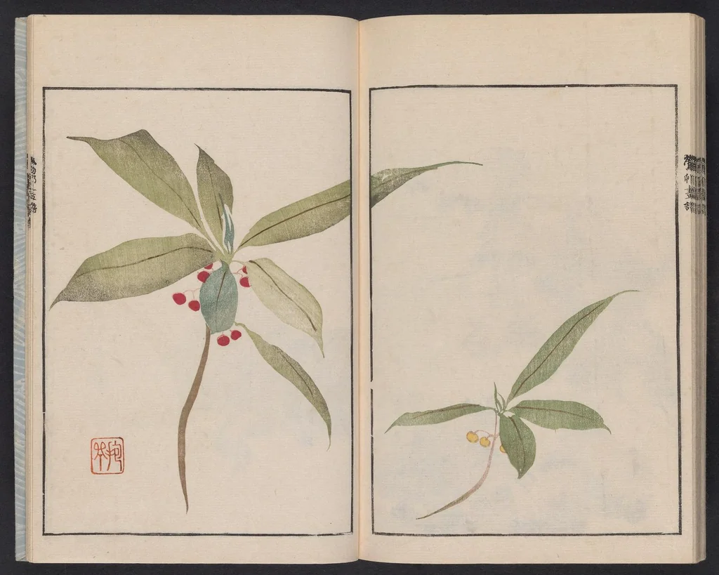 An illustration from Ōson fuga [i.e. gafu], 1817, leaf 27