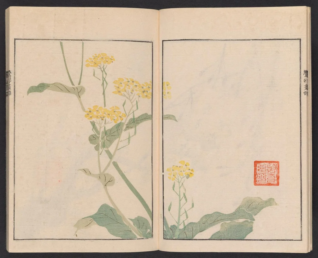 An illustration from Ōson fuga [i.e. gafu], 1817, leaf 6