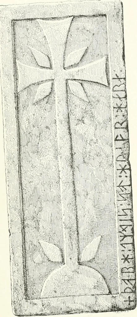 An illustration from De danske runemindesmaerker, forklarede, 1864, leaf 210
