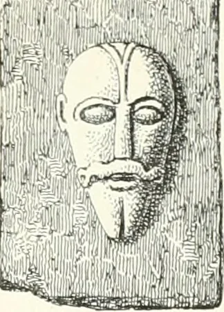 An illustration from De danske runemindesmaerker, forklarede, 1864, leaf 218