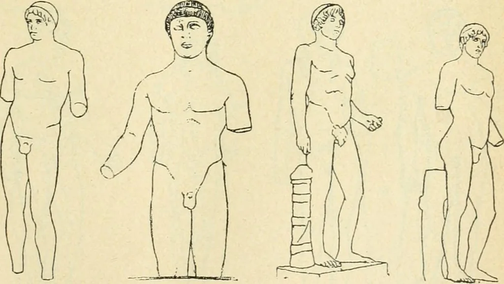 An illustration from Répertoire de la statuaire grecque et romaine, 1908, leaf 128