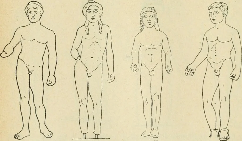 An illustration from Répertoire de la statuaire grecque et romaine, 1908, leaf 129