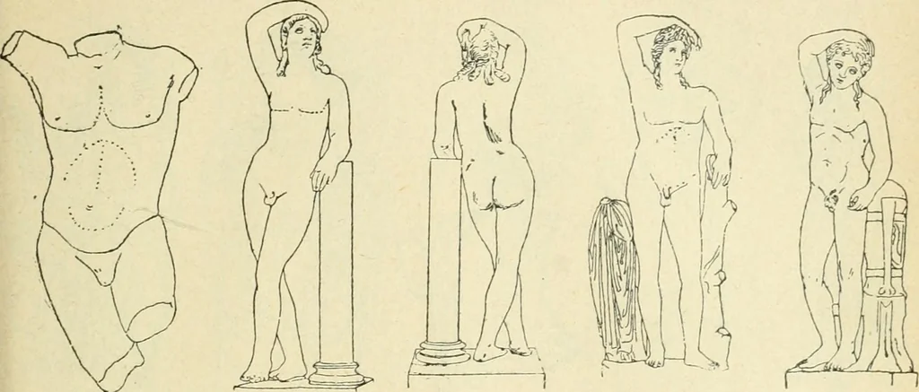 An illustration from Répertoire de la statuaire grecque et romaine, 1908, leaf 138