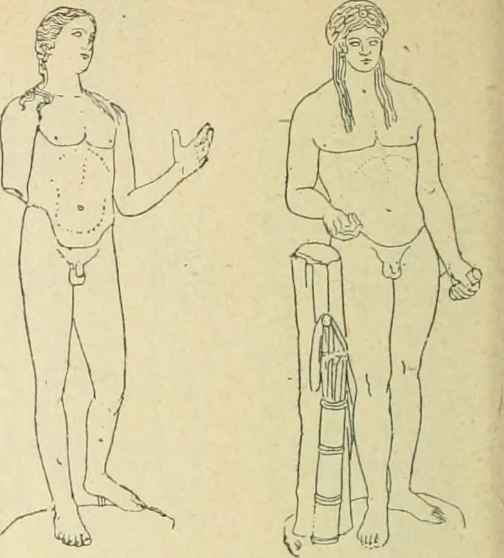 An illustration from Répertoire de la statuaire grecque et romaine, 1908, leaf 141