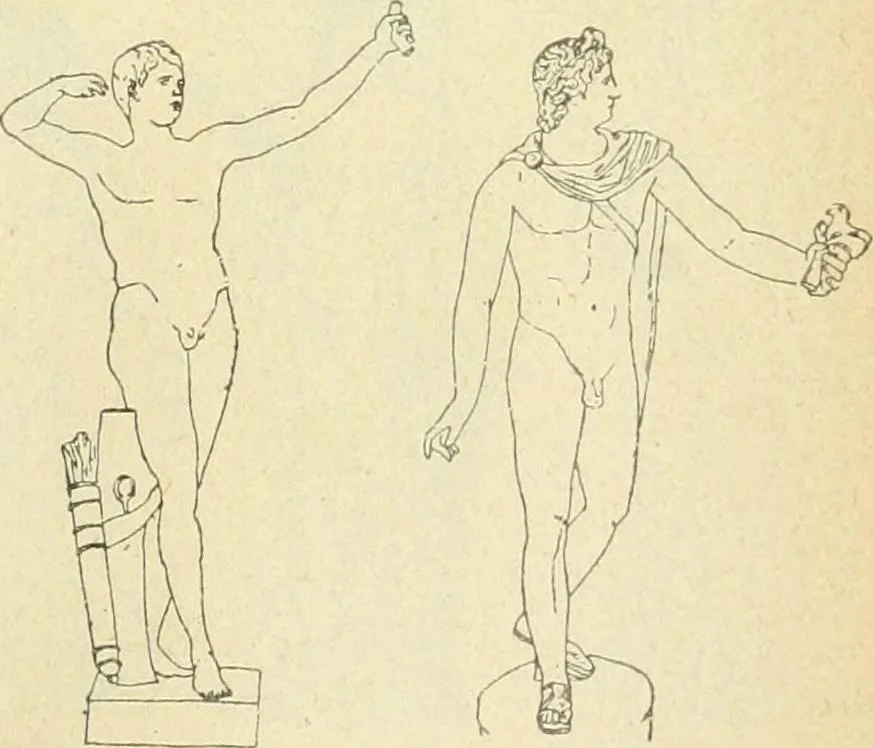 An illustration from Répertoire de la statuaire grecque et romaine, 1908, leaf 142