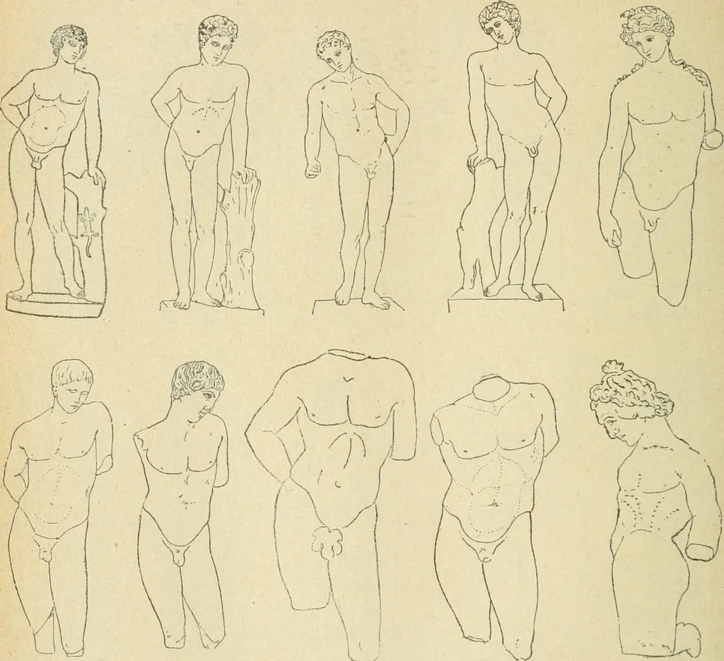 An illustration from Répertoire de la statuaire grecque et romaine, 1908, leaf 145
