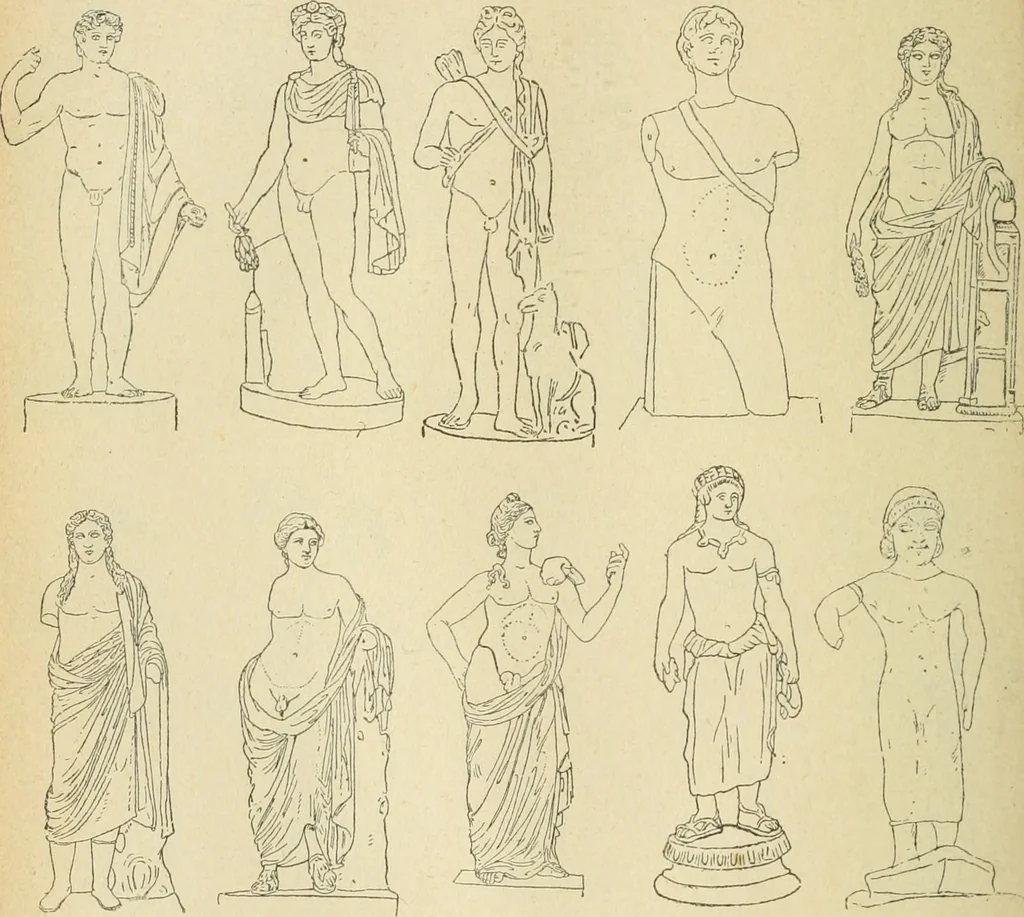 An illustration from Répertoire de la statuaire grecque et romaine, 1908, leaf 147