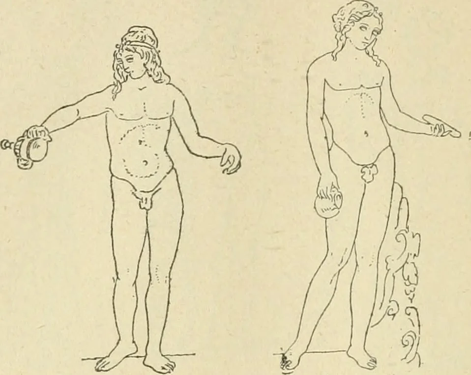 An illustration from Répertoire de la statuaire grecque et romaine, 1908, leaf 157