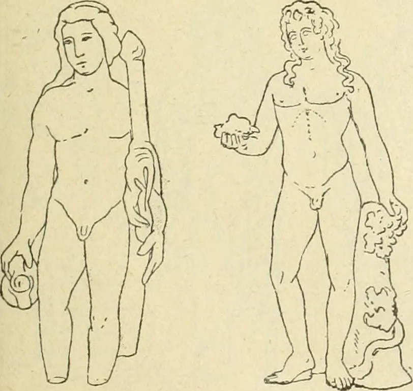 An illustration from Répertoire de la statuaire grecque et romaine, 1908, leaf 158