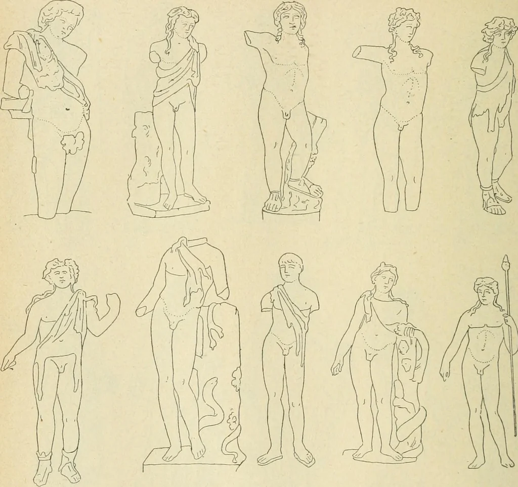 An illustration from Répertoire de la statuaire grecque et romaine, 1908, leaf 161