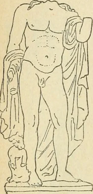 An illustration from Répertoire de la statuaire grecque et romaine, 1908, leaf 163