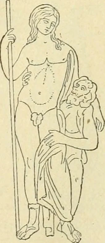 An illustration from Répertoire de la statuaire grecque et romaine, 1908, leaf 172