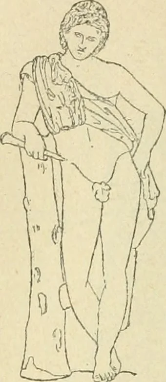 An illustration from Répertoire de la statuaire grecque et romaine, 1908, leaf 177