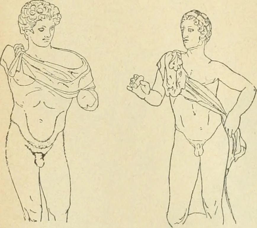 An illustration from Répertoire de la statuaire grecque et romaine, 1908, leaf 177