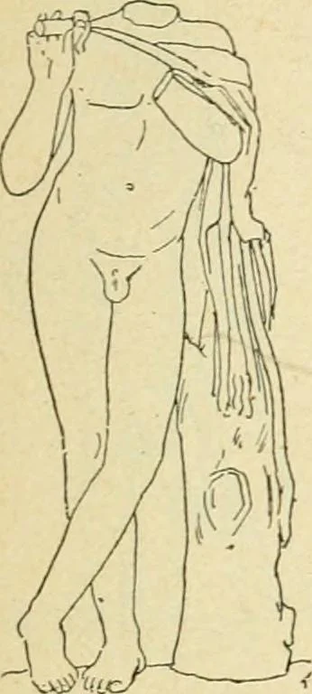 An illustration from Répertoire de la statuaire grecque et romaine, 1908, leaf 180