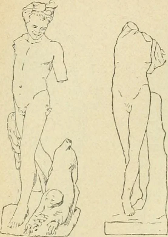 An illustration from Répertoire de la statuaire grecque et romaine, 1908, leaf 181
