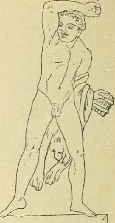 An illustration from Répertoire de la statuaire grecque et romaine, 1908, leaf 181