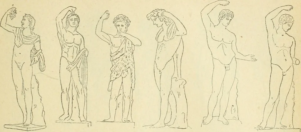 An illustration from Répertoire de la statuaire grecque et romaine, 1908, leaf 182