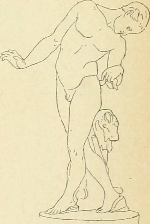 An illustration from Répertoire de la statuaire grecque et romaine, 1908, leaf 182