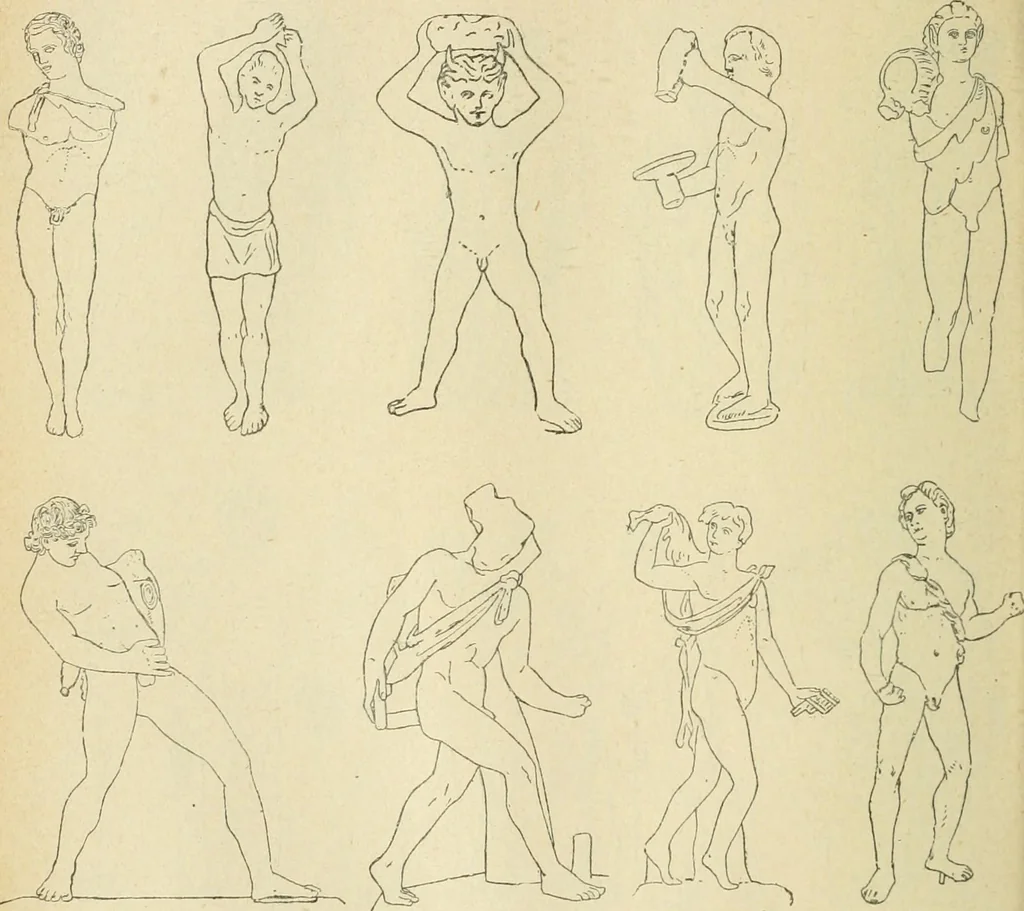 An illustration from Répertoire de la statuaire grecque et romaine, 1908, leaf 185