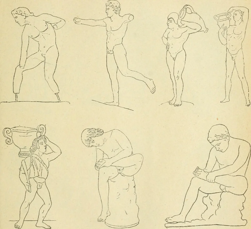An illustration from Répertoire de la statuaire grecque et romaine, 1908, leaf 186