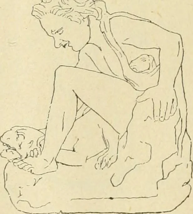 An illustration from Répertoire de la statuaire grecque et romaine, 1908, leaf 187