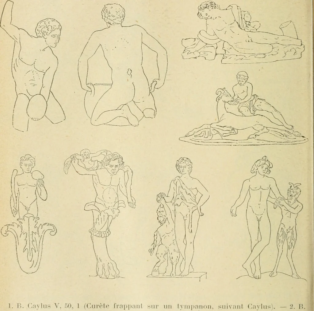 An illustration from Répertoire de la statuaire grecque et romaine, 1908, leaf 189