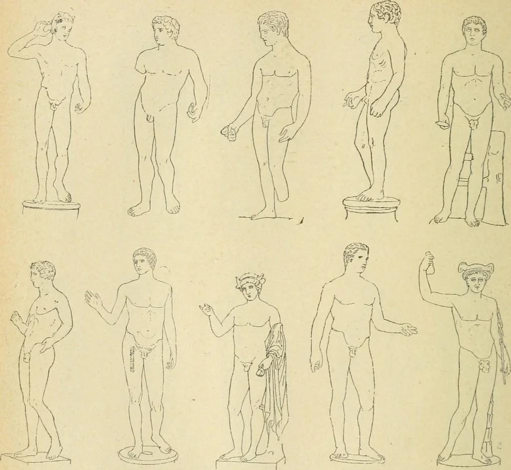 An illustration from Répertoire de la statuaire grecque et romaine, 1908, leaf 195