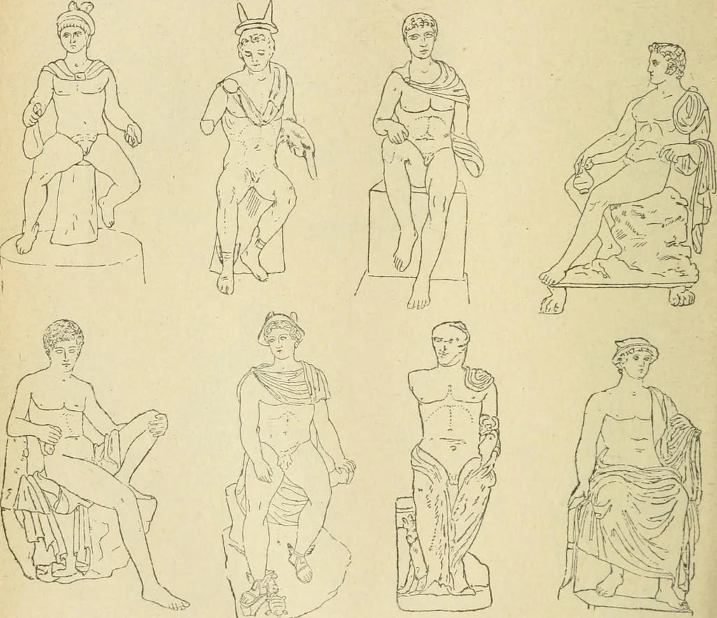 An illustration from Répertoire de la statuaire grecque et romaine, 1908, leaf 213
