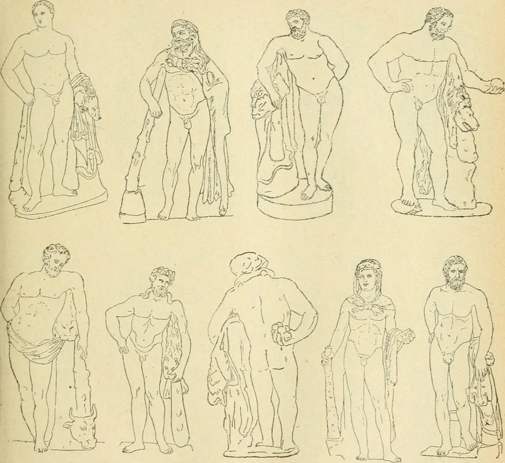 An illustration from Répertoire de la statuaire grecque et romaine, 1908, leaf 252