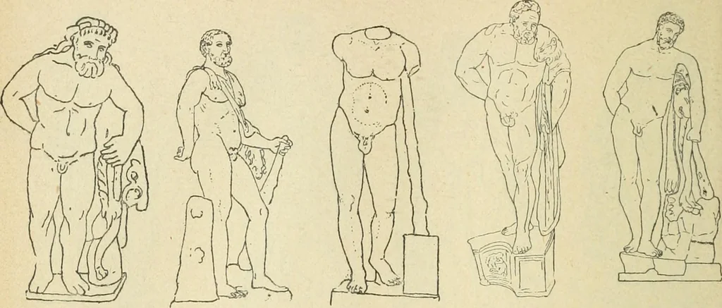 An illustration from Répertoire de la statuaire grecque et romaine, 1908, leaf 253