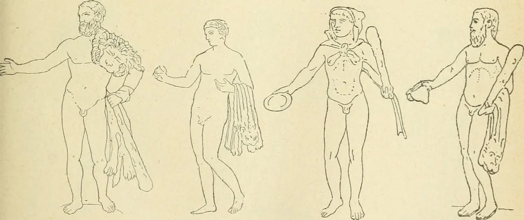 An illustration from Répertoire de la statuaire grecque et romaine, 1908, leaf 262