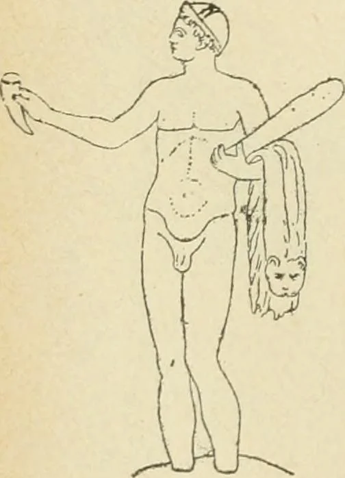 An illustration from Répertoire de la statuaire grecque et romaine, 1908, leaf 263