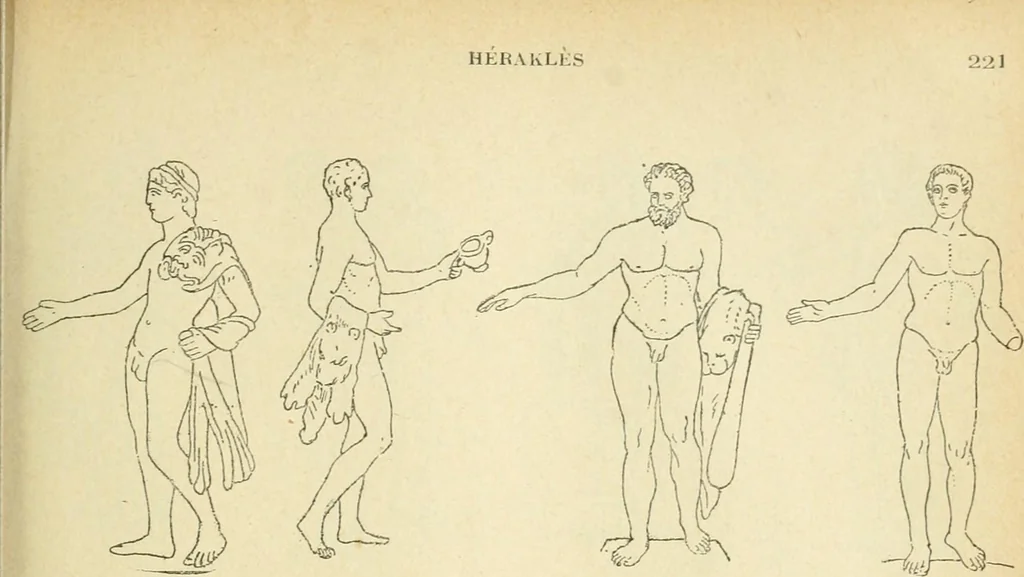 An illustration from Répertoire de la statuaire grecque et romaine, 1908, leaf 264