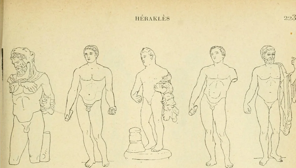 An illustration from Répertoire de la statuaire grecque et romaine, 1908, leaf 266