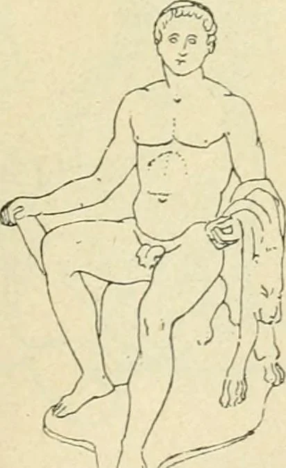 An illustration from Répertoire de la statuaire grecque et romaine, 1908, leaf 272