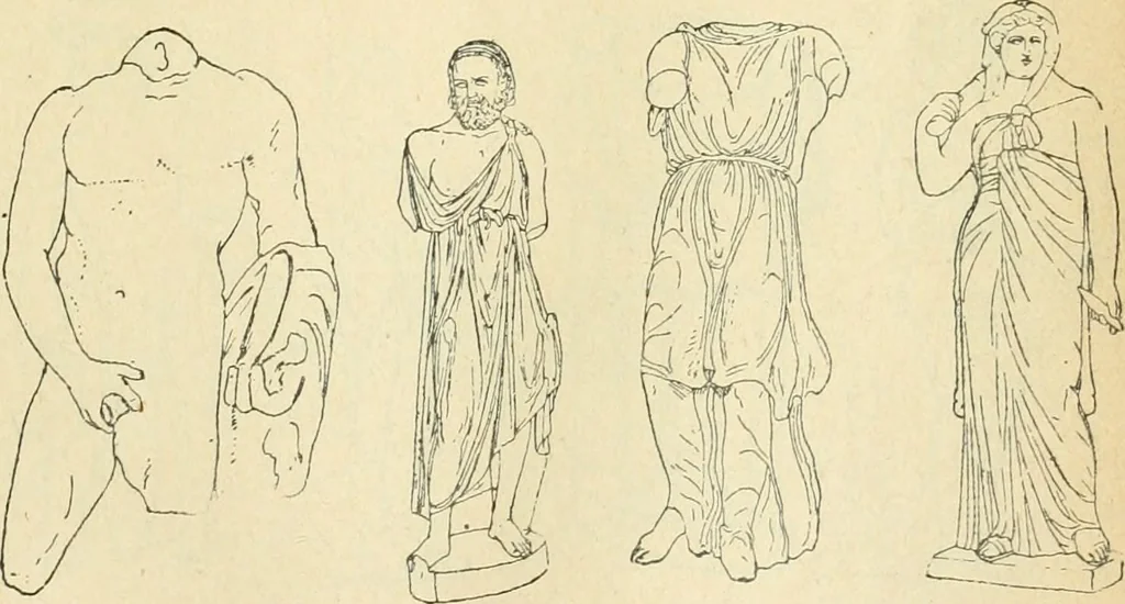 An illustration from Répertoire de la statuaire grecque et romaine, 1908, leaf 274
