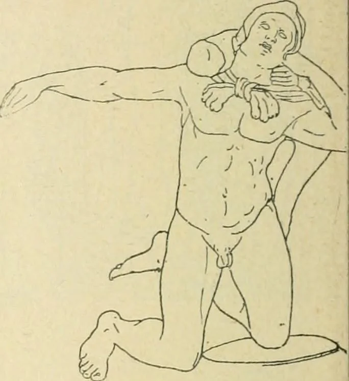 An illustration from Répertoire de la statuaire grecque et romaine, 1908, leaf 277