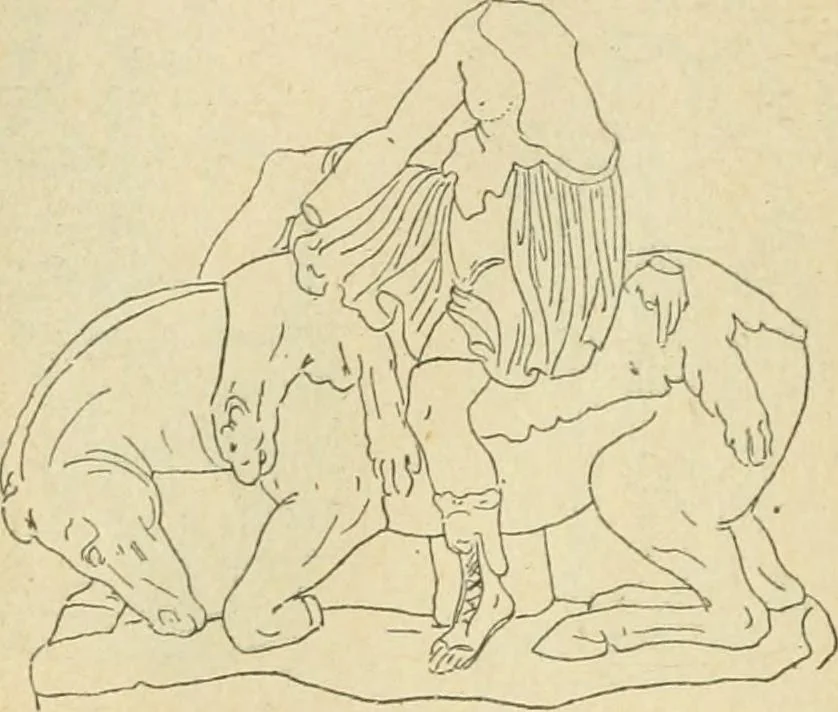 An illustration from Répertoire de la statuaire grecque et romaine, 1908, leaf 369