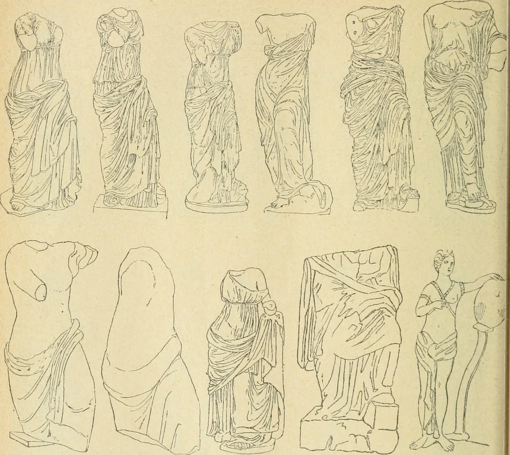 An illustration from Répertoire de la statuaire grecque et romaine, 1908, leaf 381