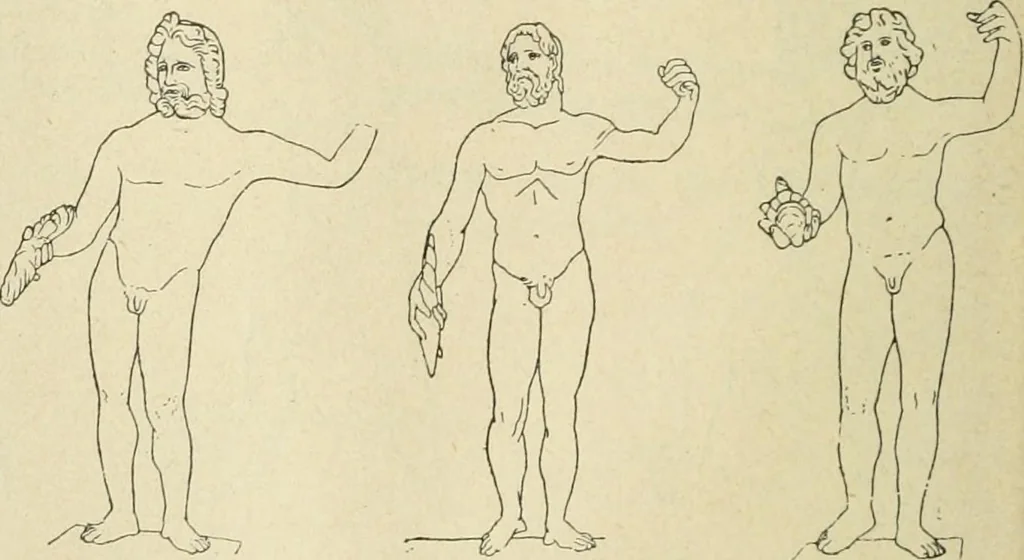 An illustration from Répertoire de la statuaire grecque et romaine, 1908, leaf 45