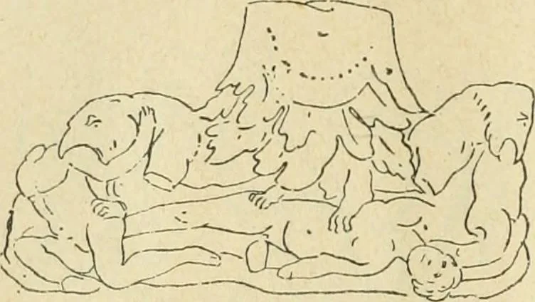 An illustration from Répertoire de la statuaire grecque et romaine, 1908, leaf 455